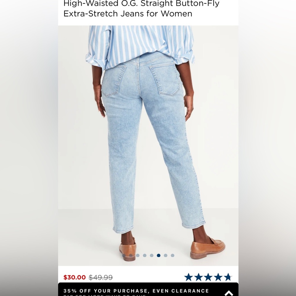 Old navy high rise O.G. Straight secret smooth pockets